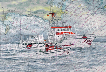 Kunstdruck SK NIS RANDERS  Tochterboot GB 2024