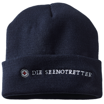 Strickmütze "Seenotretter" dunkelblau