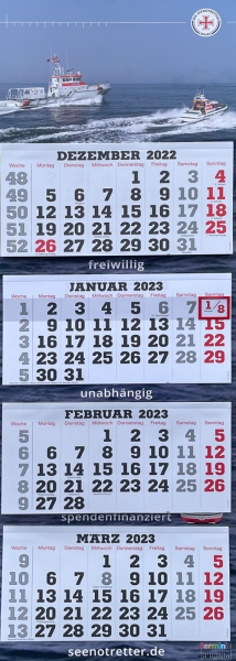 Viermonats-Kalender 2023