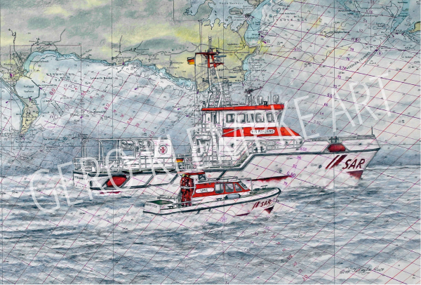 Kunstdruck SK NIS RANDERS  Tochterboot GB 2024