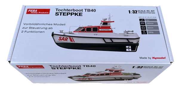 Tochterboot TB40 STEPPKE,  Baukasten 1:32