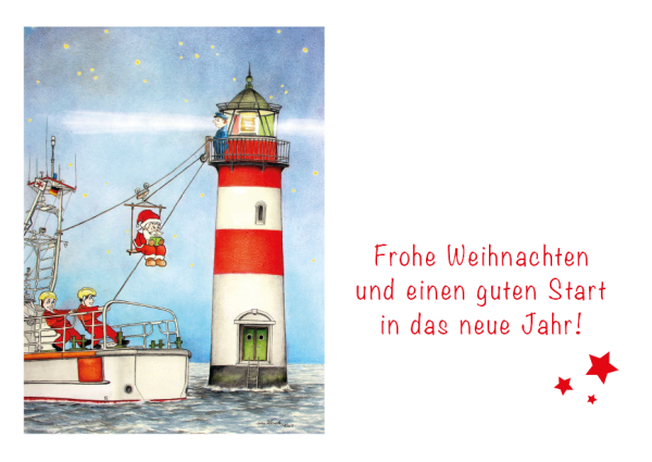 Klappkarte  Weihnachtlicher Cartoon (377)