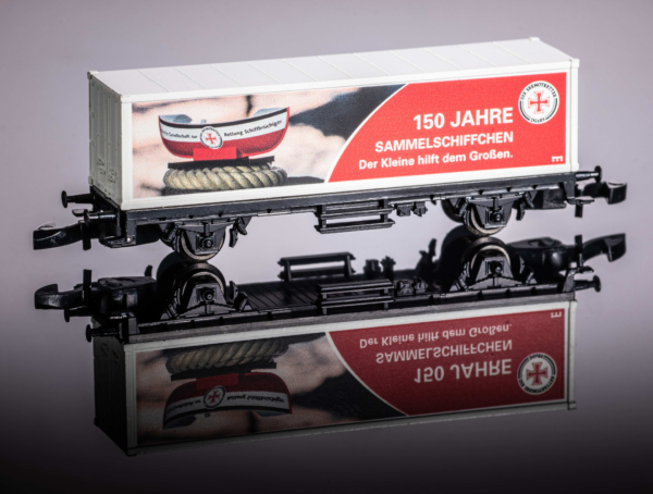 Märklin Containerwagen Spur Z 160 Jahre Seenotretter"