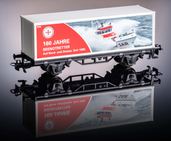 Märklin Containerwagen Spur Z 160 Jahre Seenotretter"