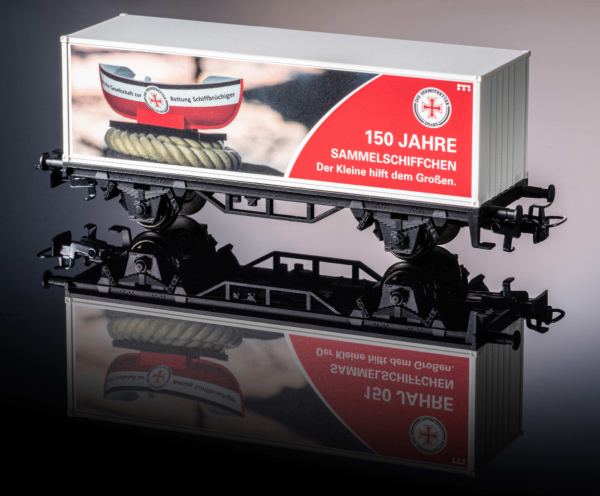 Märklin Containerwagen Spur Z 160 Jahre Seenotretter"