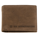 Echtleder Geldbörse "Die Seenotretter" braun